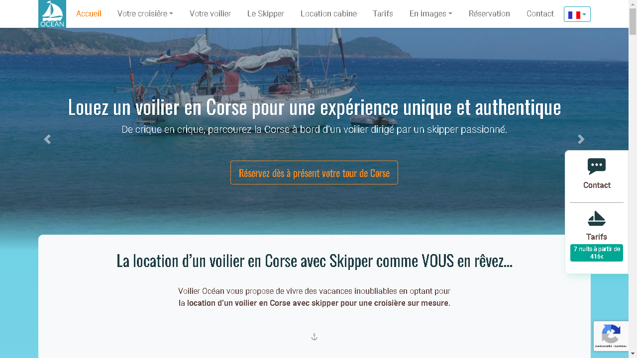 Capture d'écran de http://www.voilier-ocean.com/